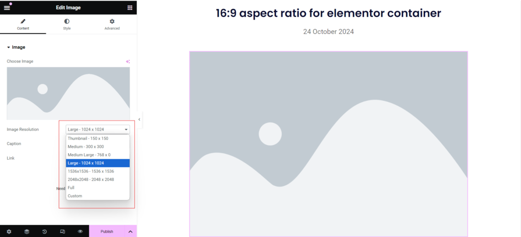 16:9 aspect ratio