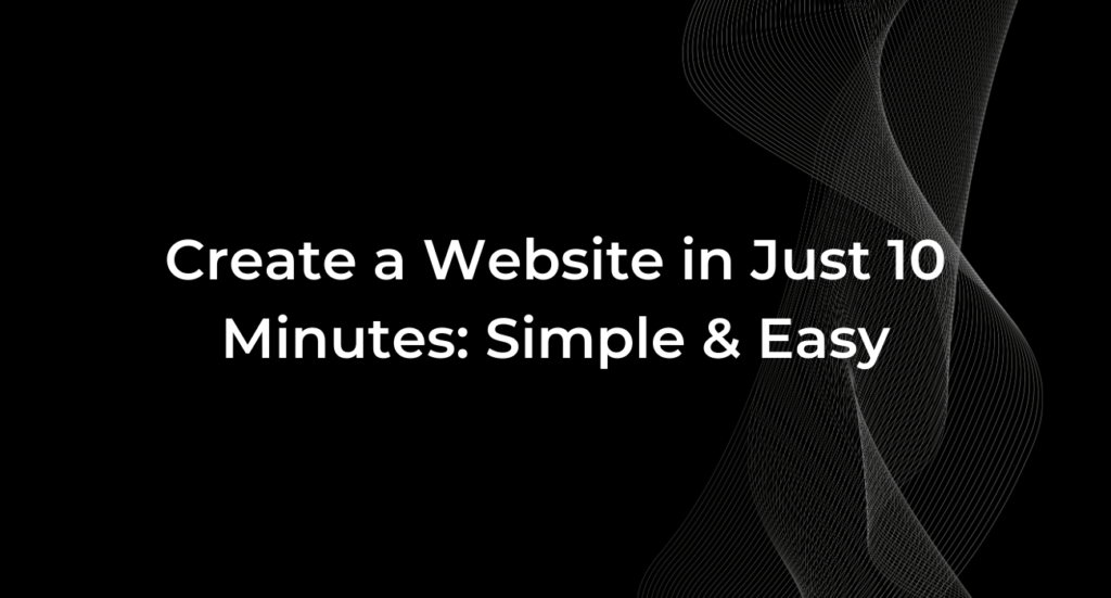 Create a Website